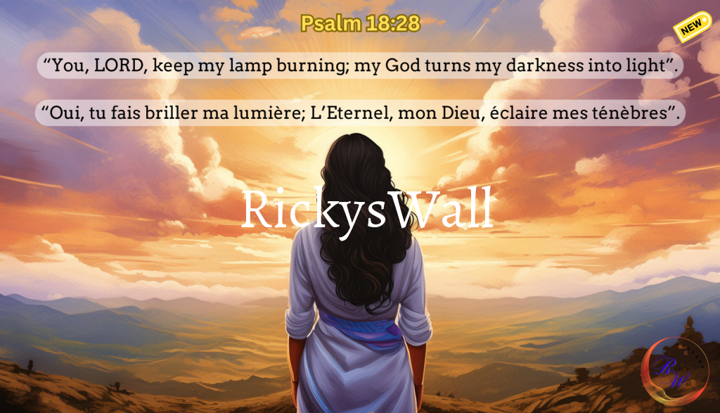 Psalm 18:28 - Premium Print Inspired By Ricky’s Wall Painting