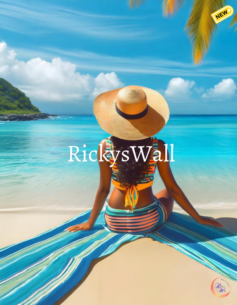 Woman Spotlight Ii - Premium Print Inspired By Ricky’s Wall Painting