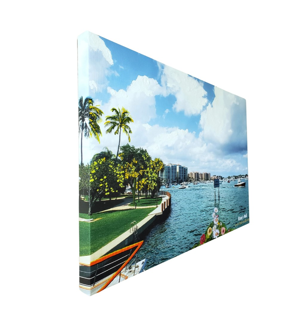 Boca Raton Bay - HIGH PREMIUM - 30 x 20 in. by Ricky's Wall & Alexis Larrinaga