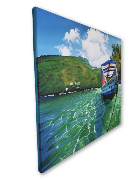 Cap Haitian Haiti: Seaview - Premium 23.5 X 19.25 By Genenrich Painting