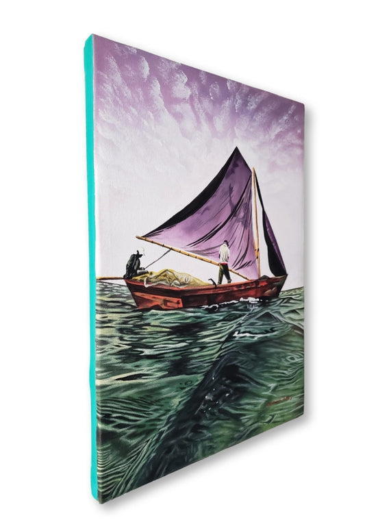 Fearless Pursuit - Premium 11.9 X 15.9 In. By Genenrich Pierre Painting