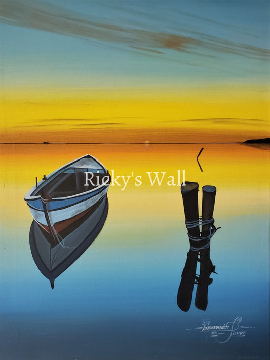 Horizon - Premium 17.6 X 23.5 In. By Genenrich Pierre Painting