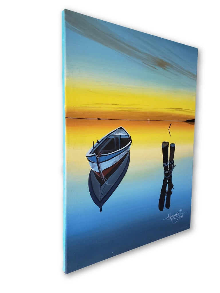 Horizon - Premium 17.6 X 23.5 In. By Genenrich Pierre Painting