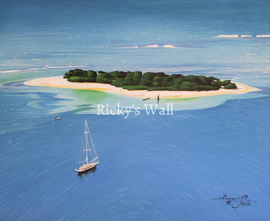 Ile A Rats Haiti - Premium 23.5 X 19.25 In. By Genenrich Painting
