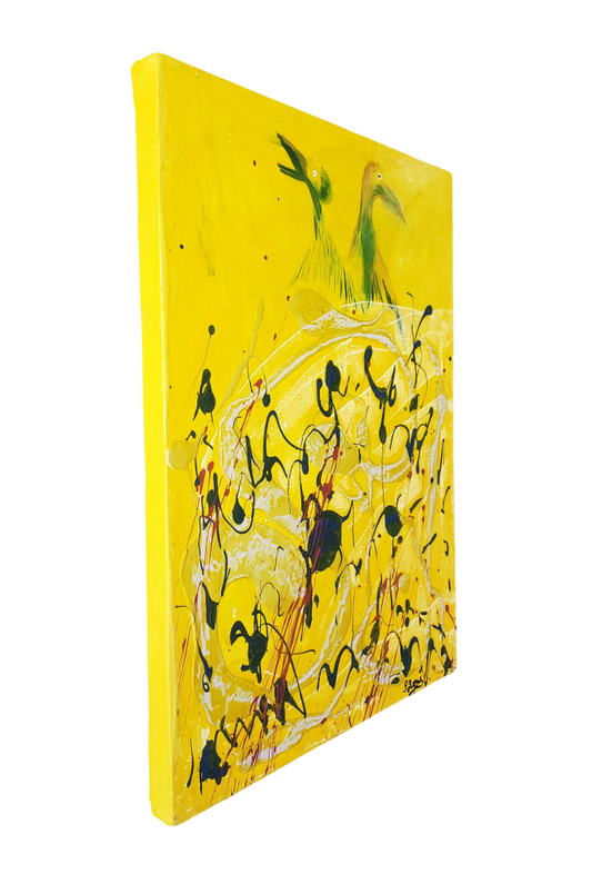 La Basse Cour - Premium 12 X 16 In. By Sadrac Polone Painting