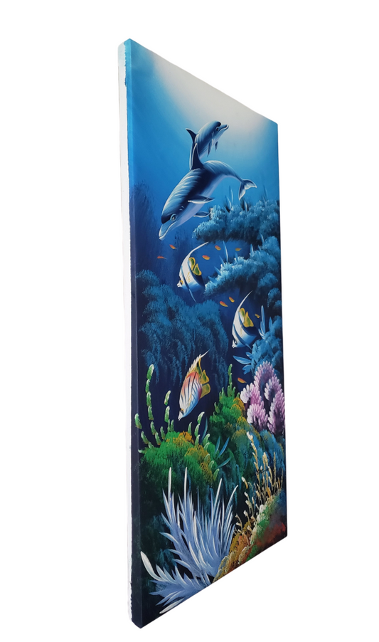 Marine Life - Premium 12 X 24 In. By N. Weston Painting