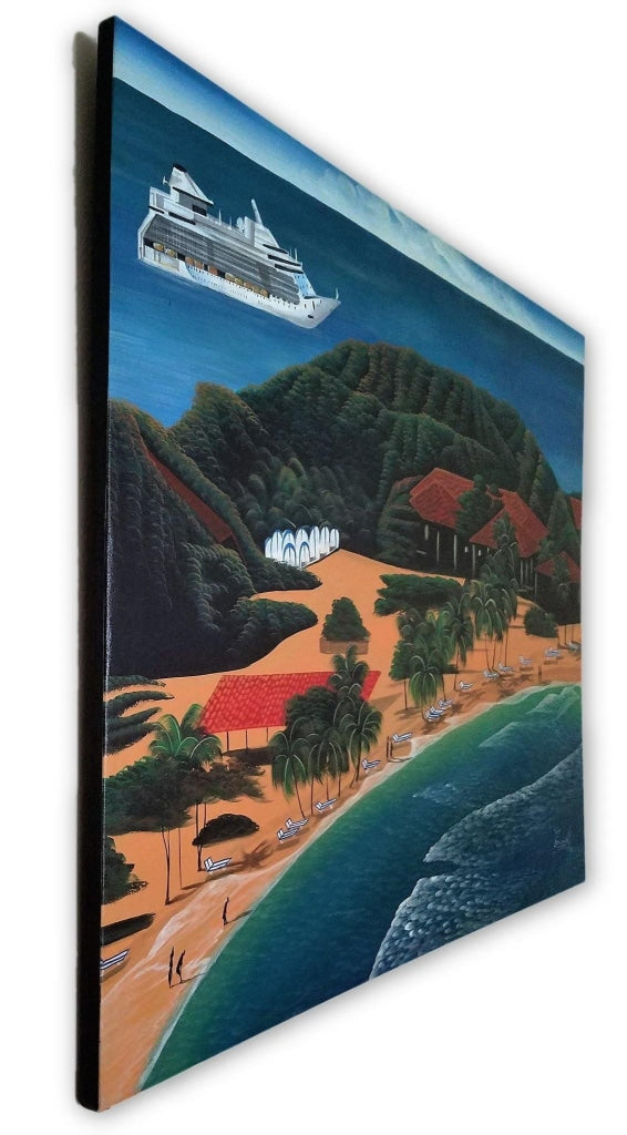 Overlook View of Labadee, Haiti - 40 x 30 by Genenrich Pierre - Ricky's Wall