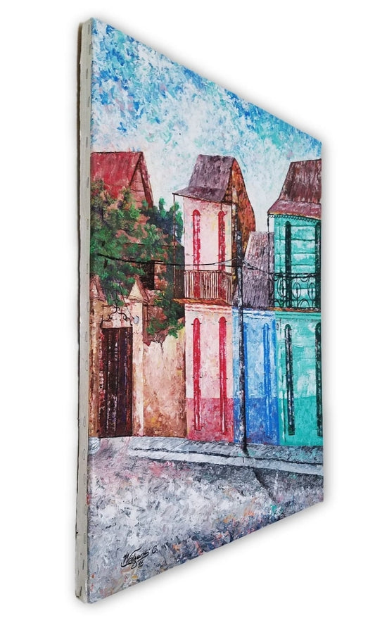 Southern Streetview, Haiti (Part 2) - Premium - 16 x 20 inc. by W. Celeus - Ricky's Wall