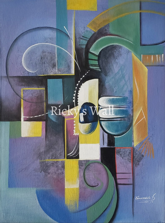 Synthesis - Premium 11.9 X 15.9 In. By Genenrich Pierre Painting