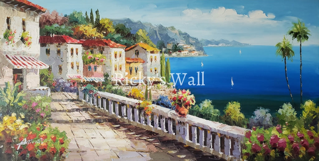 The Caribbean Avalon (Part 2) - Premium 48 X 24.5 In. By C. Antonio Painting