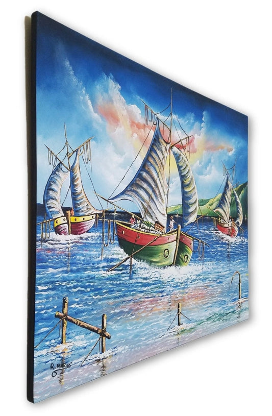 The Three Caravans (Large) - 29.75 x 39.25 by Raoul Marius - Ricky's Wall