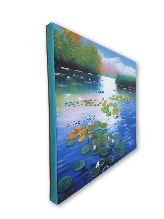 Tropical Lagoon - 16 X 12 In. By Genenrich Pierre Painting