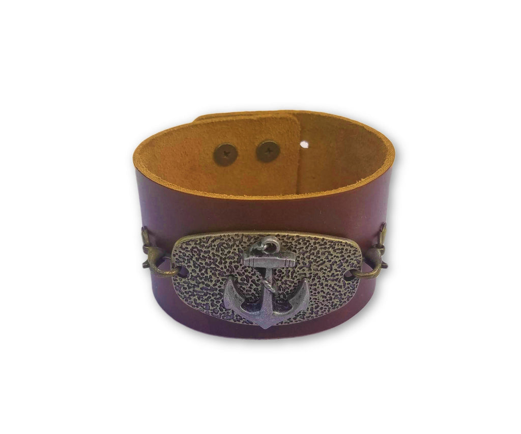 Anchor - Leather Bracelet Bracelets
