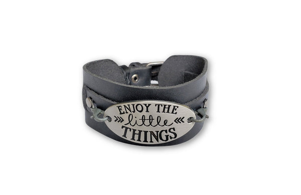 Enjoy The Little Things - Leather Bracelet Bracelets