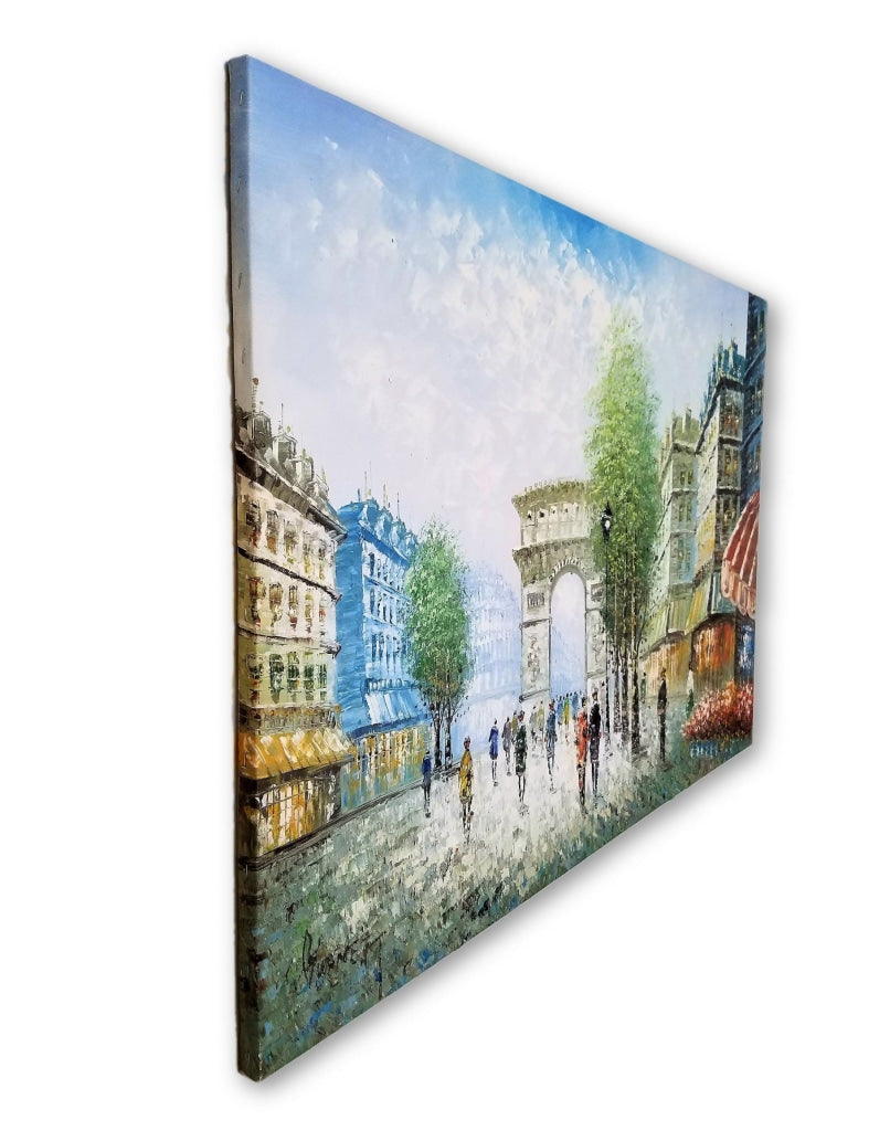 Arc De Triomphe: Paris France - Premium 36 X 24 In. By C. Burney Painting