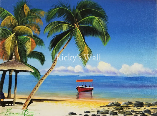 Caribbean Destination - 16 x 12 by Genenrich Pierre - Ricky's Wall