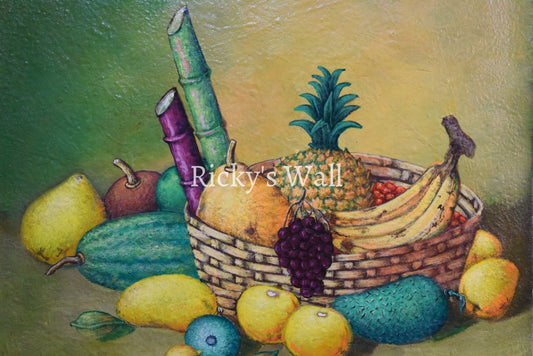 Caribbean Fruit Basket - 24 x 20 by Raymond Lafaille - Ricky's Wall