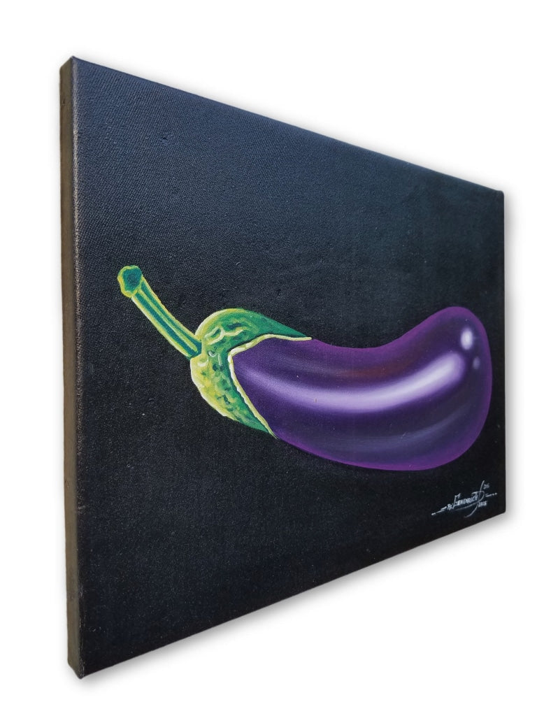 Eggplant - 15 x 11 in. - by Genenrich Pierre - Ricky's Wall