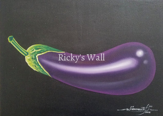Eggplant - 15 x 11 in. - by Genenrich Pierre - Ricky's Wall