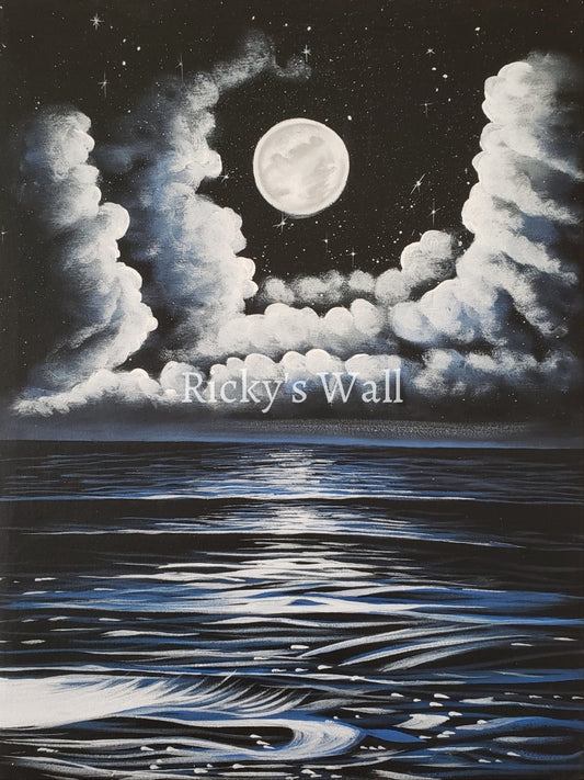 Full Moon - Premium 12 X 15.75 In. By Genenrich Pierre Painting