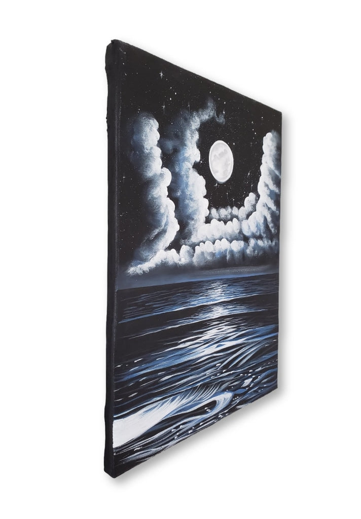 Full Moon - Premium 12 X 15.75 In. By Genenrich Pierre Painting