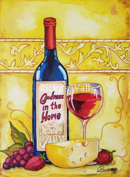 Goodness In The Home - Premium 12 X 16 In. By A. Larrinaga Painting