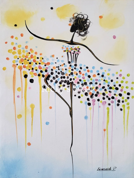 Imaginary Dance - Premium 11.75 X 15.75 In. By Genenrich Pierre Painting