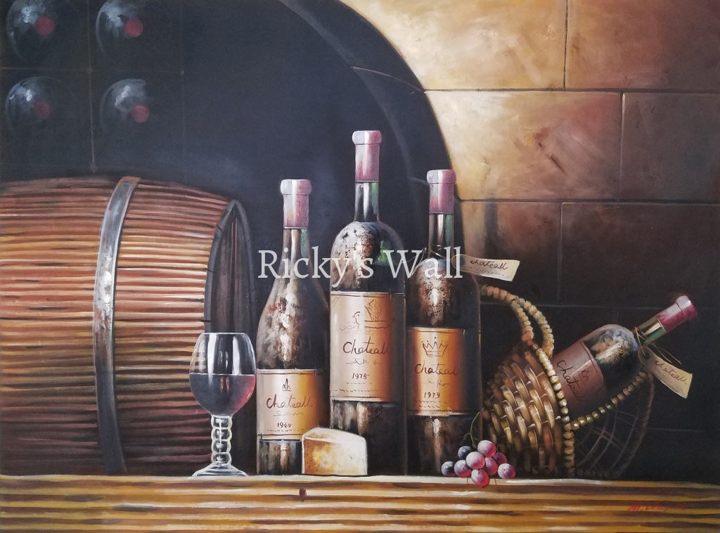 Inside The Winery - PREMIUM - 48 x 36 in. by M. Lupist - Ricky's Wall