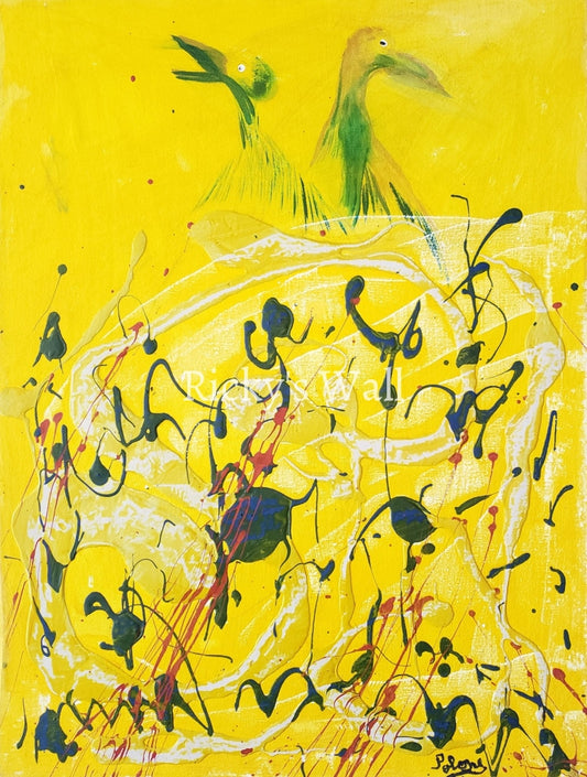 La Basse Cour - Premium 12 X 16 In. By Sadrac Polone Painting