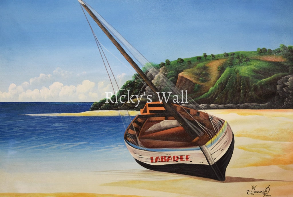 Labadee, Haiti Coastal View - 40 x 30 by Genenrich Pierre - Ricky's Wall