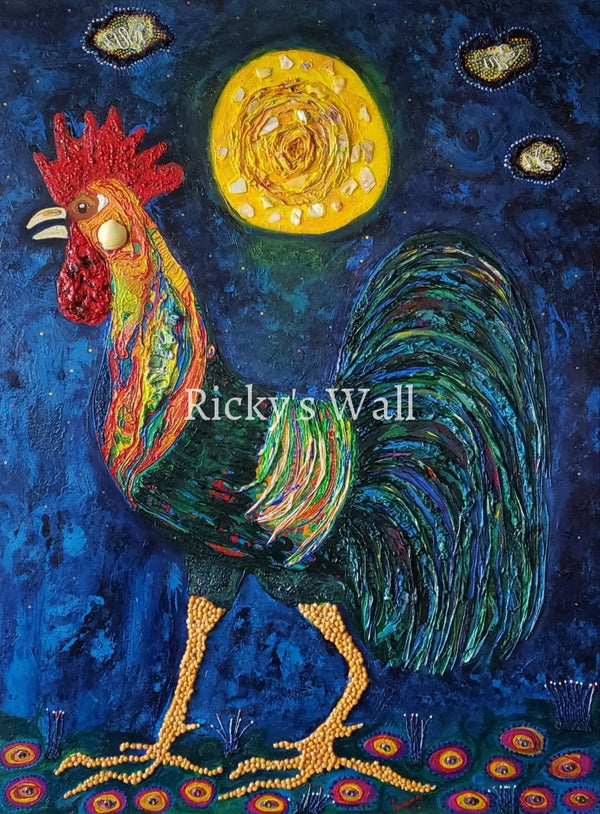 Le Roi De La Nuit - Premium 30 X 40 In. By A. Woungly Massaga Painting