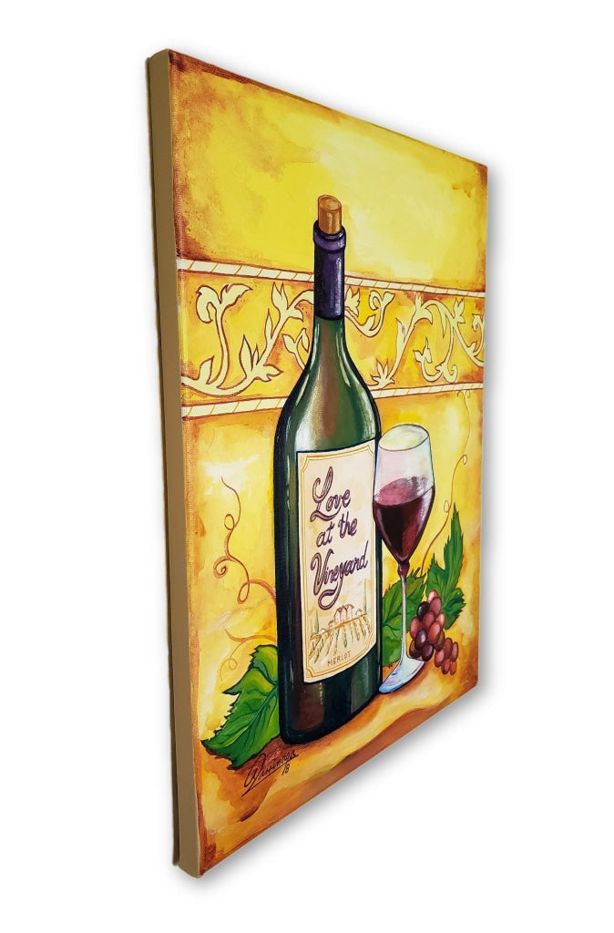 Love At The Vineyard- Premium - 12 X 16 By A. Larrinaga Painting