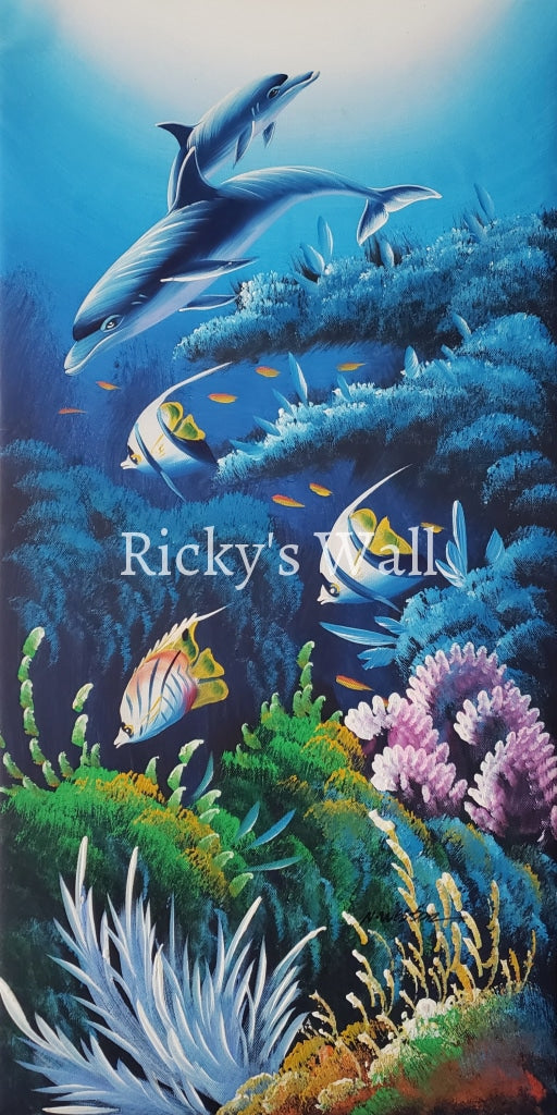 Marine Life - Premium 12 X 24 In. By N. Weston Painting