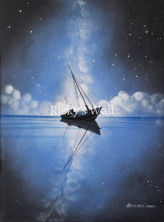 Nautical Shipwreck - Premium 11.8 X 15.5 In. By Genenrich Pierre Painting