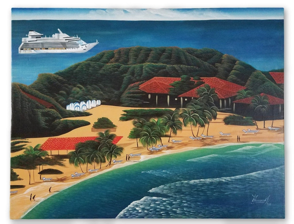 Overlook View of Labadee, Haiti - 40 x 30 by Genenrich Pierre - Ricky's Wall