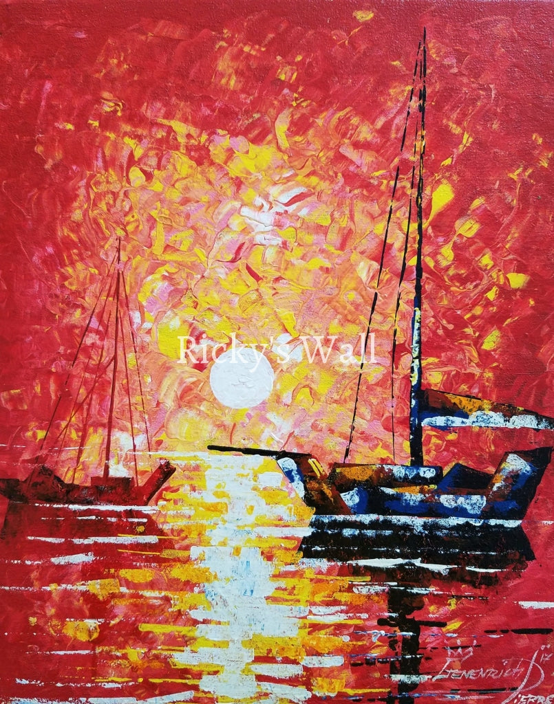 Sailing Life (2) - PREMIUM - 12 x 15 in. by Genenrich Pierre - Ricky's Wall