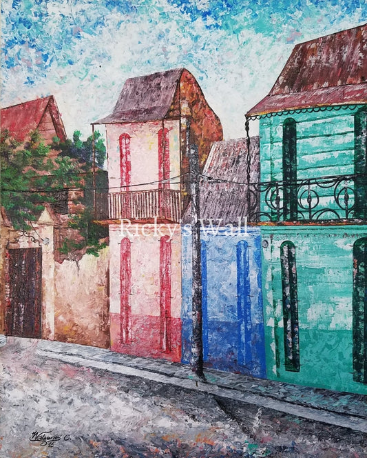 Southern Streetview, Haiti (Part 2) - Premium - 16 x 20 inc. by W. Celeus - Ricky's Wall