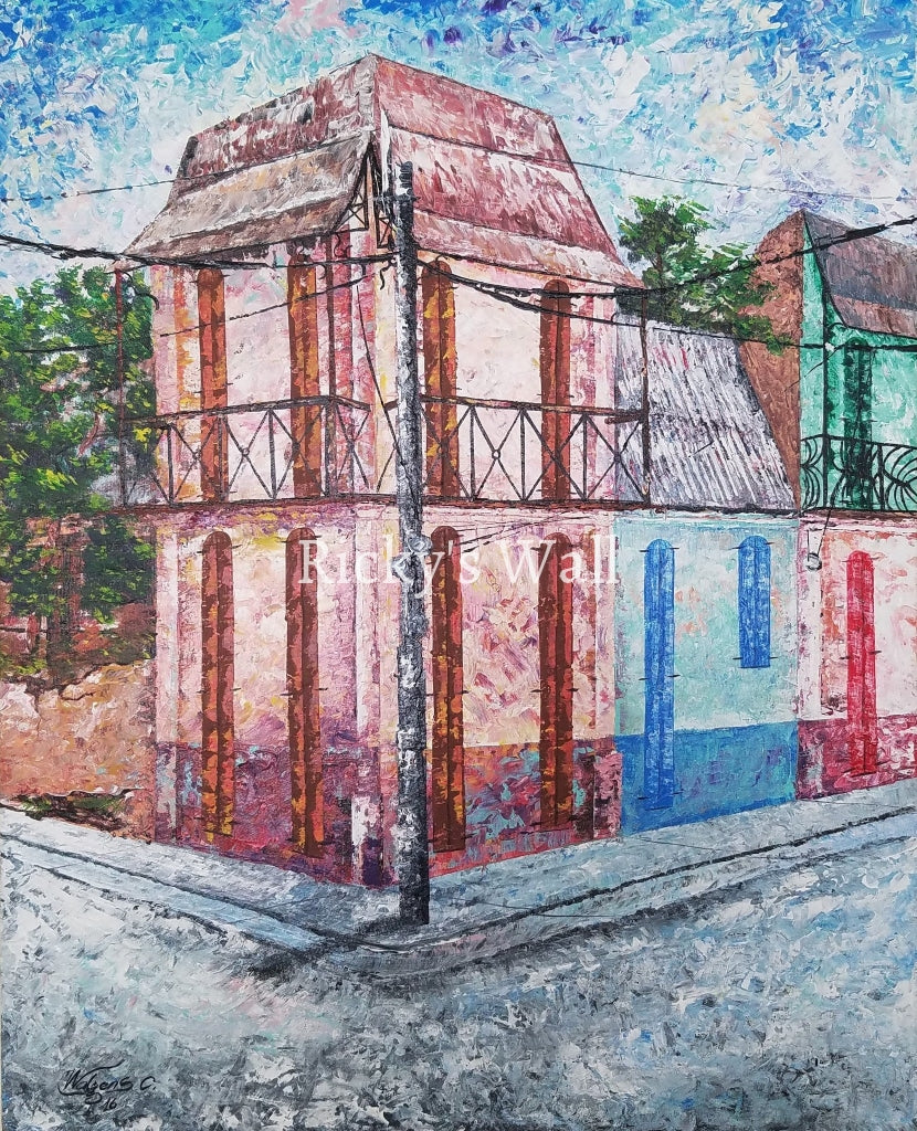 Southern Streetview, Haiti - PREMIUM - 16 x 20 in. by W. Celeus - Ricky's Wall