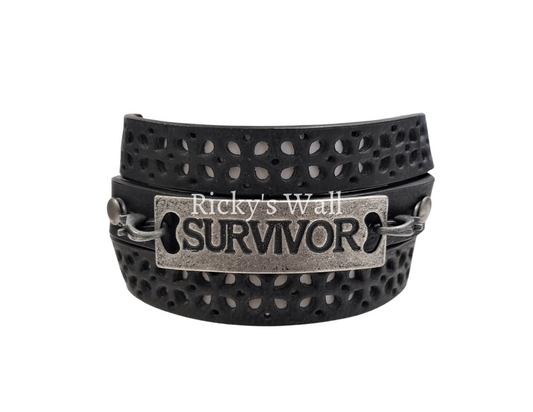 Suvivor - Leather Bracelet Bracelets