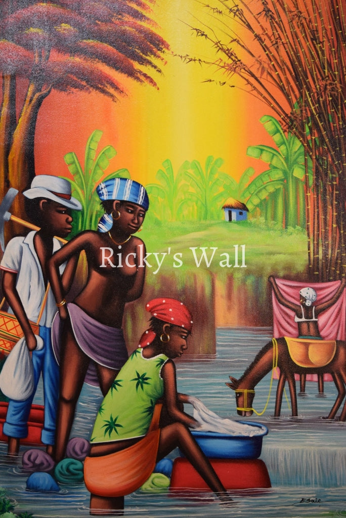 The Bayou Scenery - 27 x 40 by Esaie Gustave - Ricky's Wall