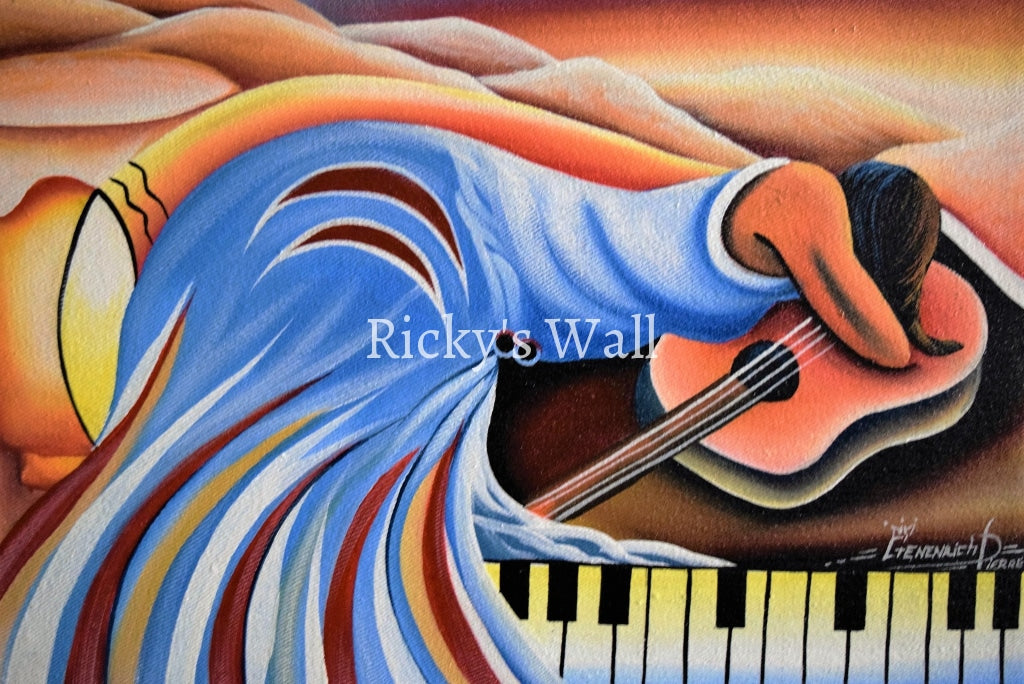 The Musical Refuge - 16 x 12 by Genenrich Pierre - Ricky's Wall