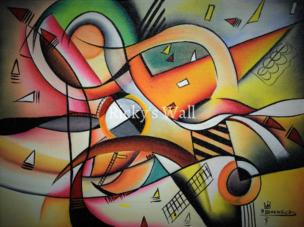 The Shapes - 16 x 12 by Genenrich Pierre - Ricky's Wall