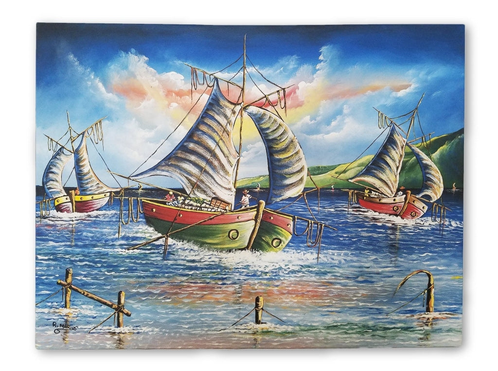 The Three Caravans (Large) - 29.75 x 39.25 by Raoul Marius - Ricky's Wall