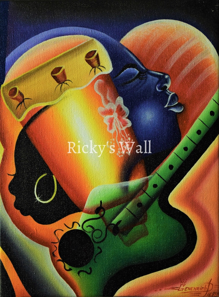Transitions & Instruments - 12 x 16 by Genenrich Pierre - Ricky's Wall