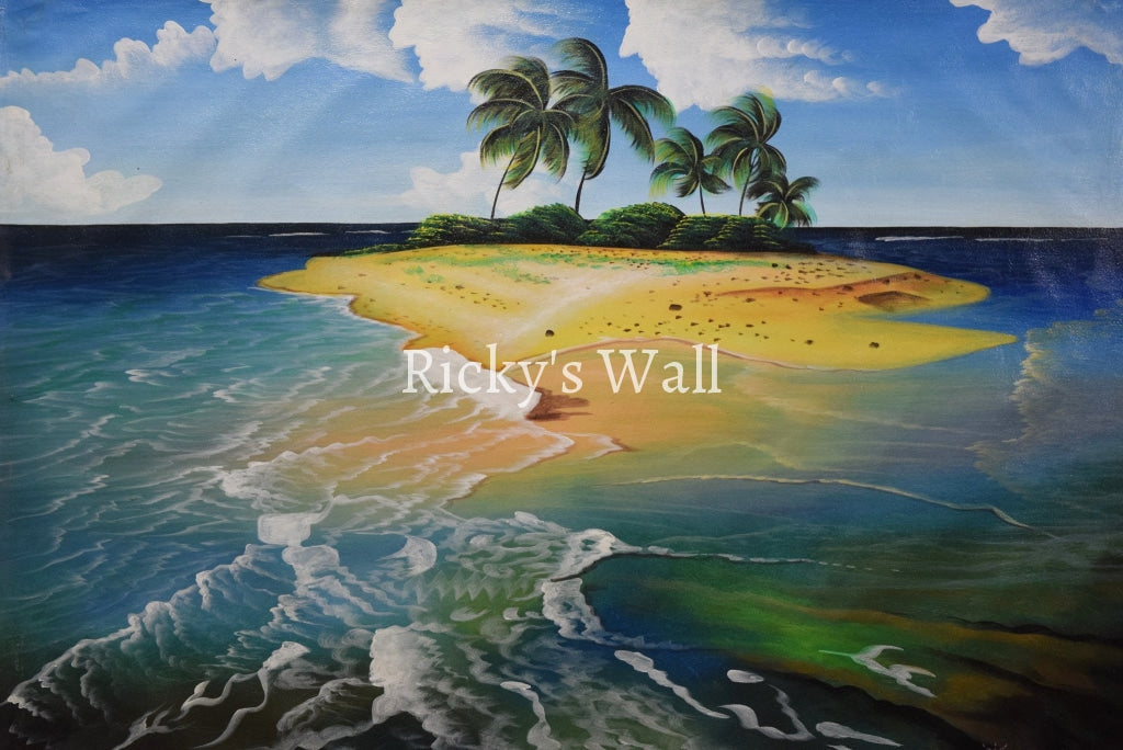 Tropical Islet - 40 x 30 by Genenrich Pierre - Ricky's Wall