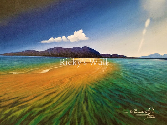 Tropical Sea - PREMIUM - 16 x 12 in. by Genenrich Pierre - Ricky's Wall